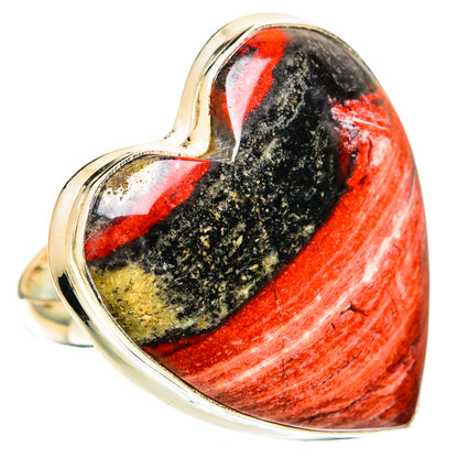 Red Jasper Rings handcrafted by Ana Silver Co - RING109809 - Photo 2