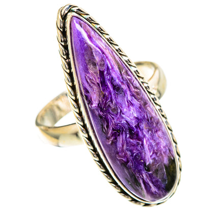 Charoite Rings handcrafted by Ana Silver Co - RING109816 - Photo 2