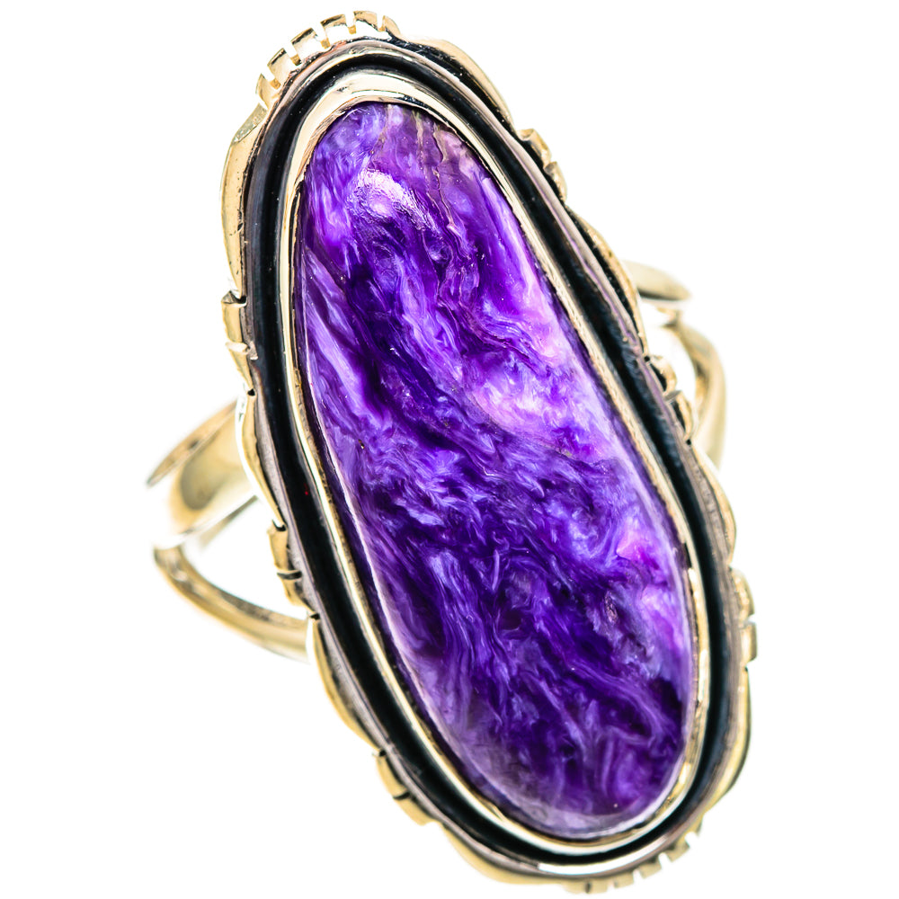 Charoite Rings handcrafted by Ana Silver Co - RING109819 - Photo 2