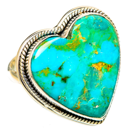 Chrysocolla Rings handcrafted by Ana Silver Co - RING109832 - Photo 2