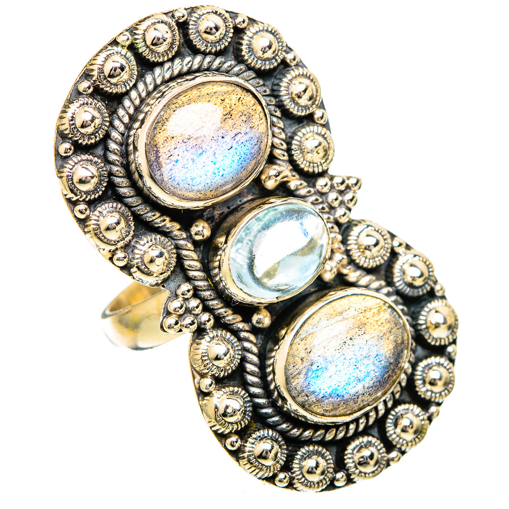 Labradorite Rings handcrafted by Ana Silver Co - RING109834 - Photo 2
