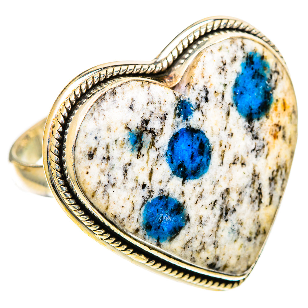 K2 Blue Azurite Rings handcrafted by Ana Silver Co - RING109837 - Photo 2