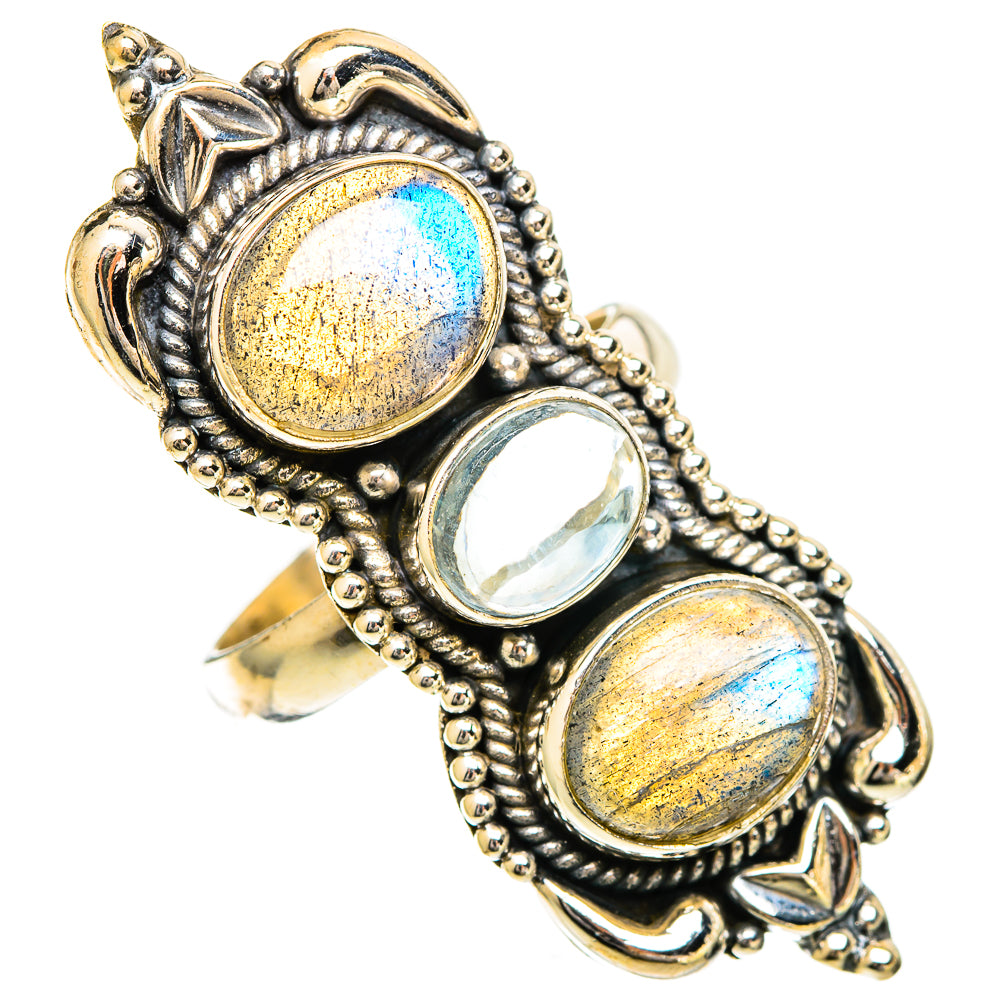 Labradorite Rings handcrafted by Ana Silver Co - RING109839 - Photo 2