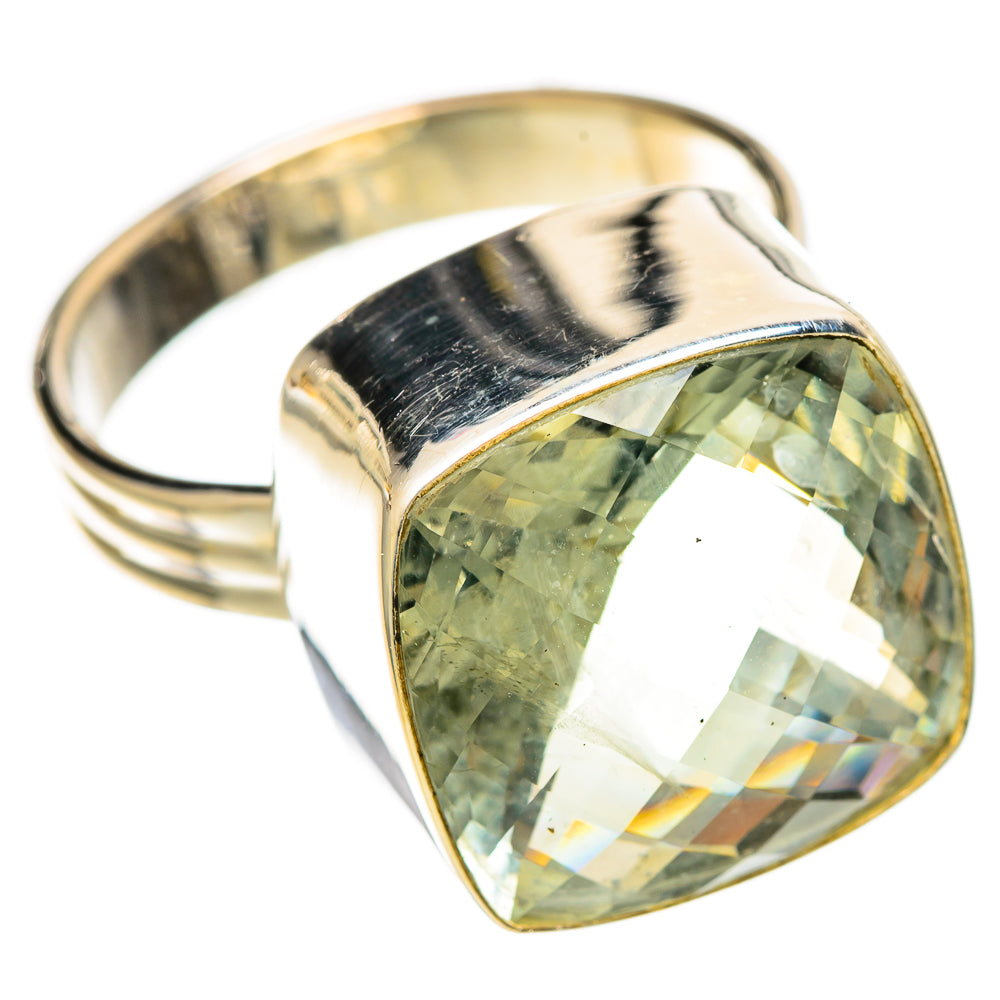 Green Amethyst Rings handcrafted by Ana Silver Co - RING109846 - Photo 2