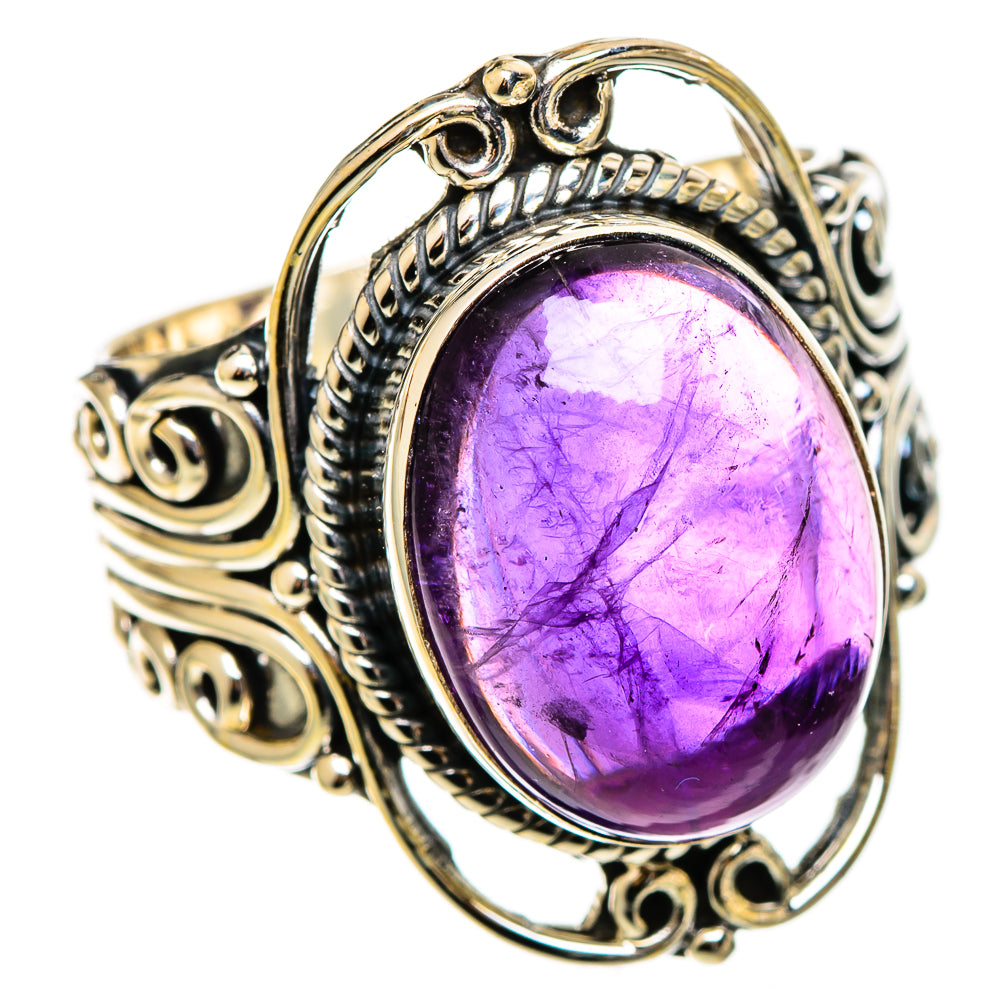 Amethyst Rings handcrafted by Ana Silver Co - RING109856 - Photo 2