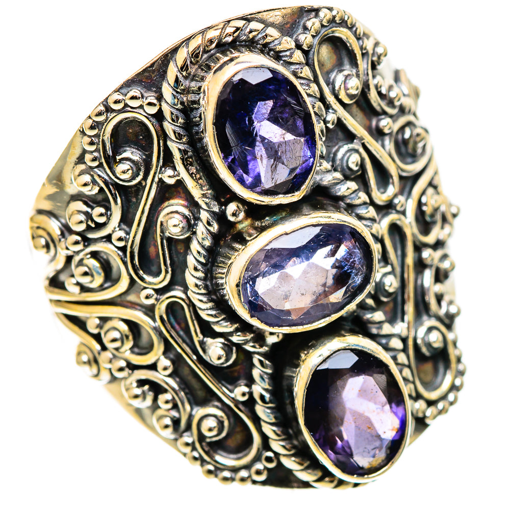 Violet Spinel Rings handcrafted by Ana Silver Co - RING109857 - Photo 2