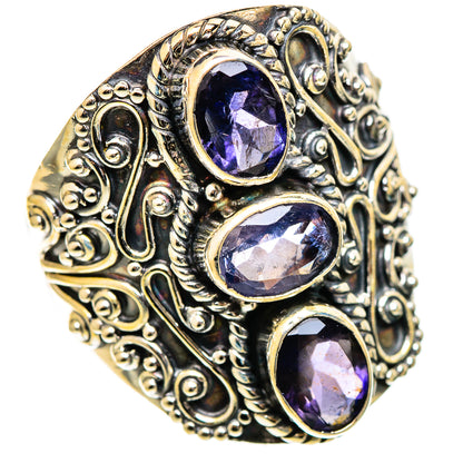 Violet Spinel Rings handcrafted by Ana Silver Co - RING109857 - Photo 2