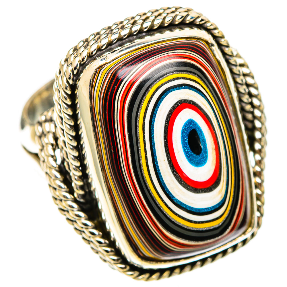 Fordite Rings handcrafted by Ana Silver Co - RING109870 - Photo 2