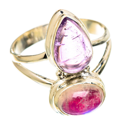 Pink Moonstone Rings handcrafted by Ana Silver Co - RING109871 - Photo 2