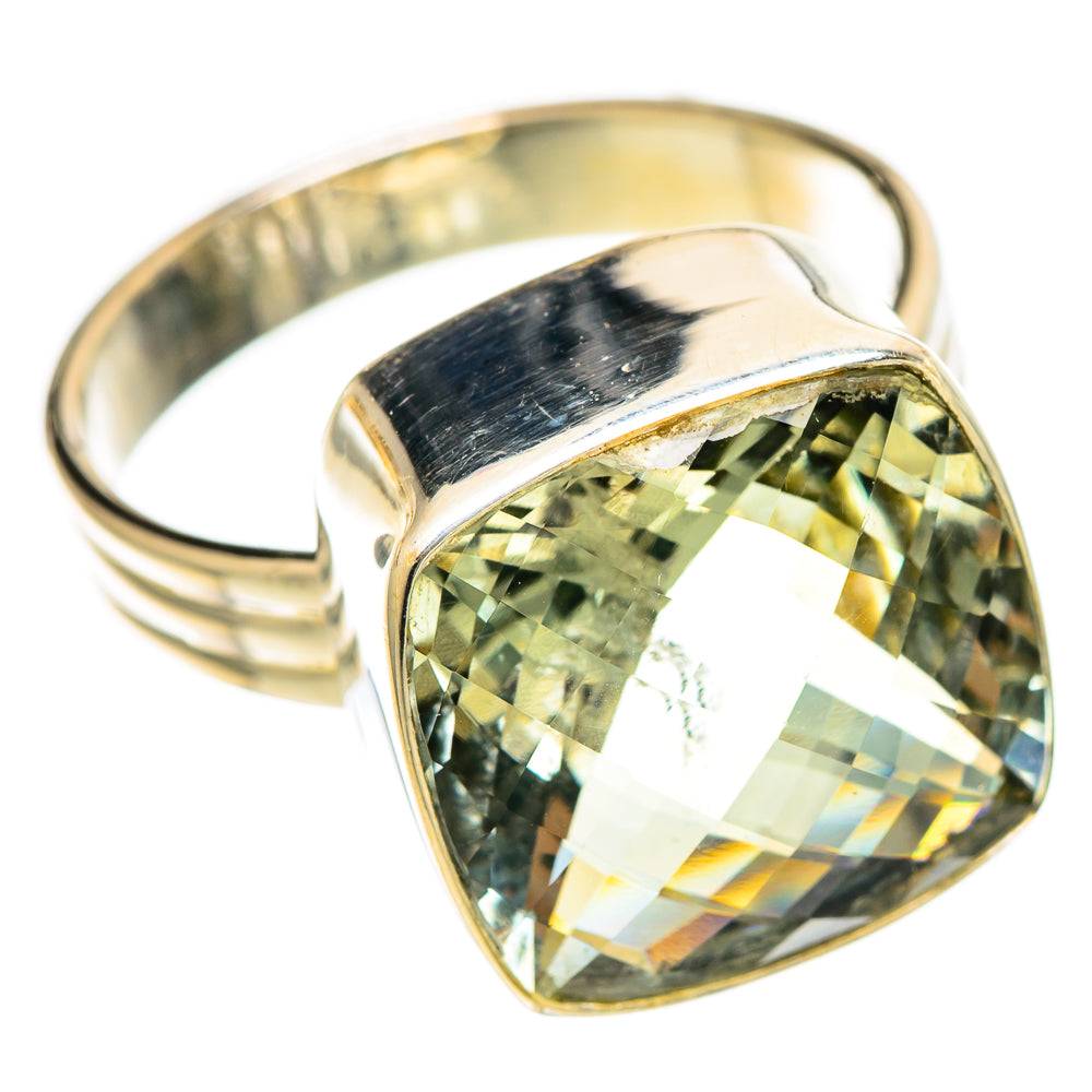 Green Amethyst Rings handcrafted by Ana Silver Co - RING109878 - Photo 2