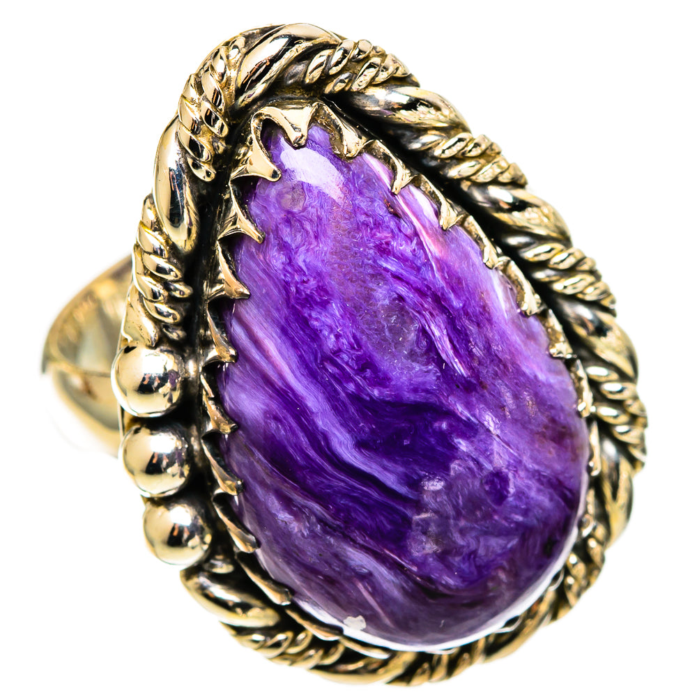 Charoite Rings handcrafted by Ana Silver Co - RING109885 - Photo 2