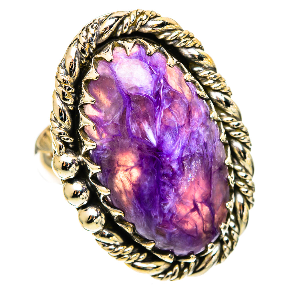 Charoite Rings handcrafted by Ana Silver Co - RING109889 - Photo 2