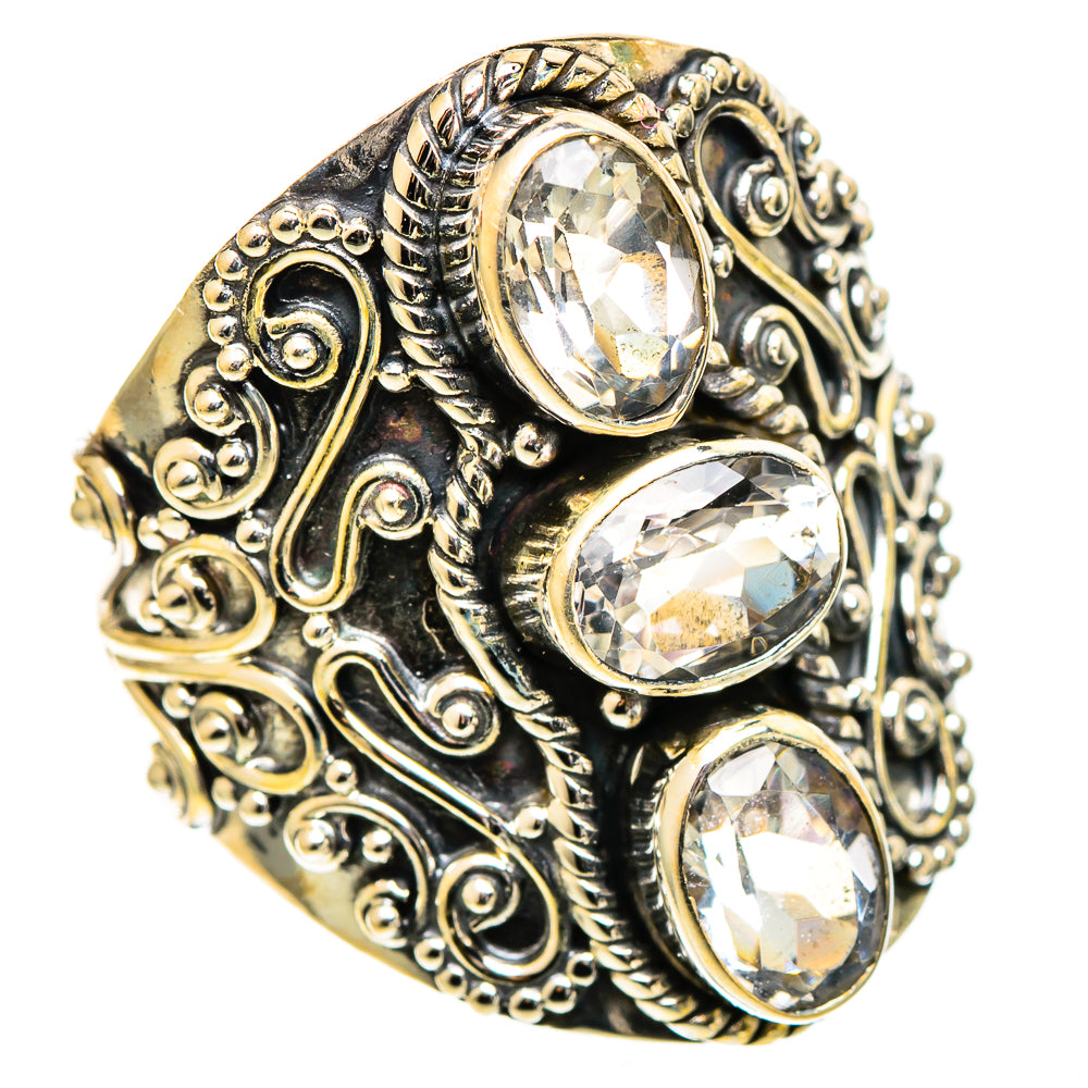 White Quartz Rings handcrafted by Ana Silver Co - RING109896 - Photo 2