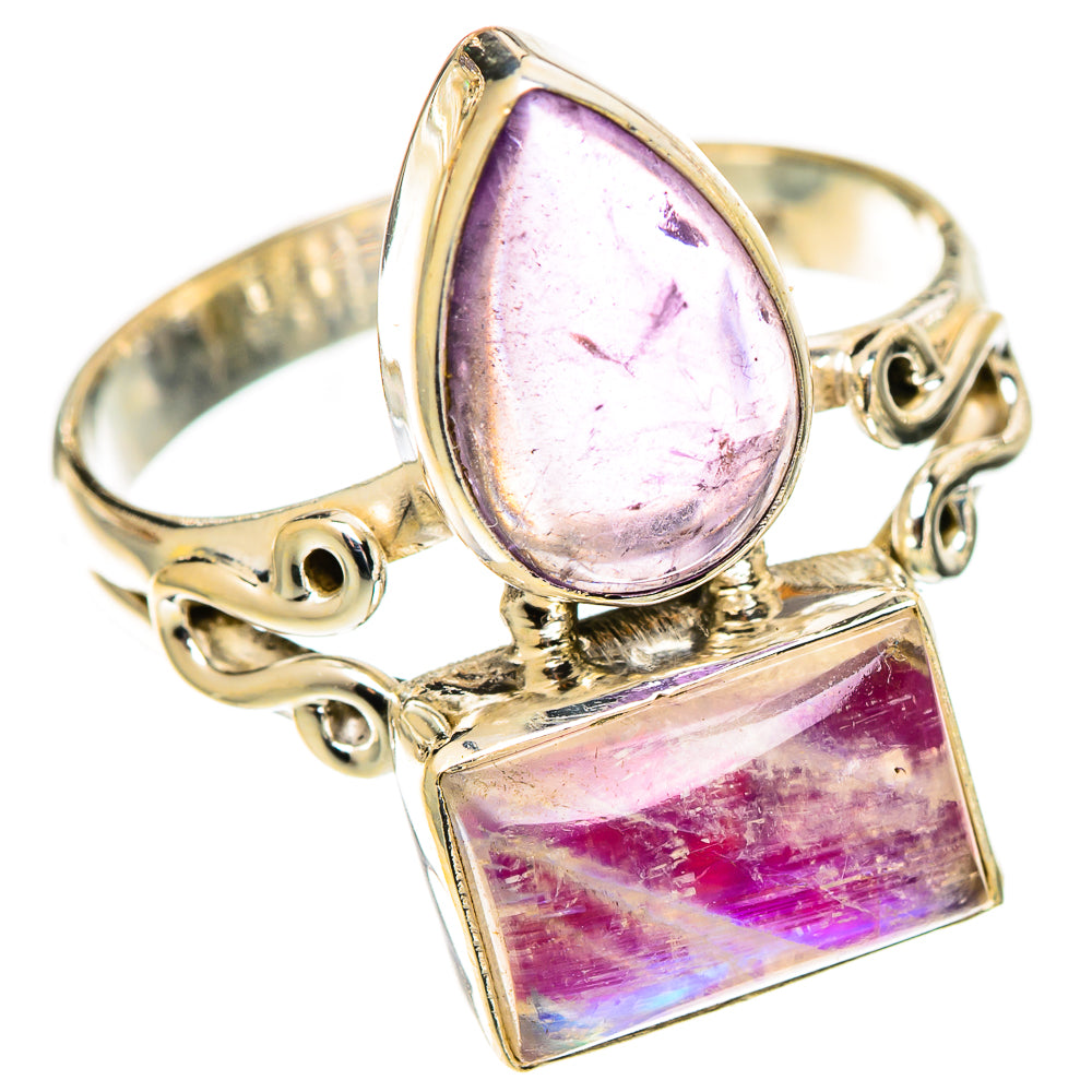 Pink Moonstone Rings handcrafted by Ana Silver Co - RING109898 - Photo 2