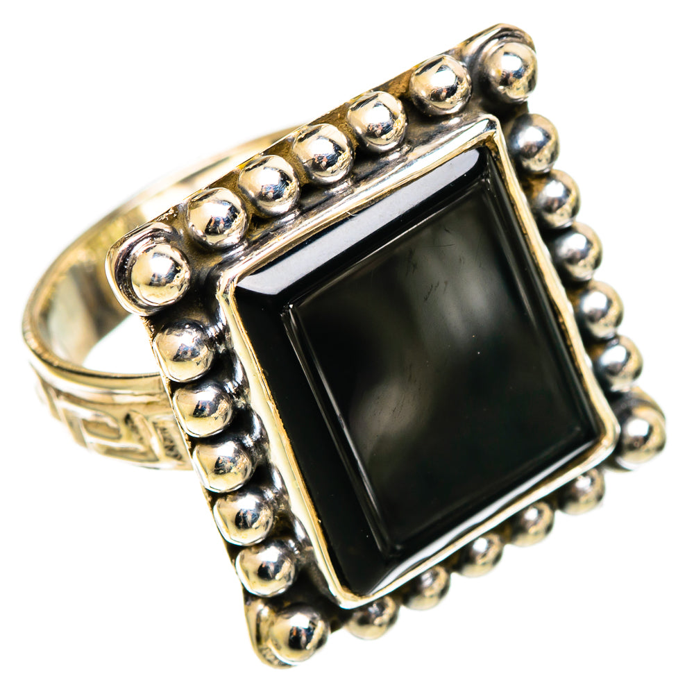 Black Onyx Rings handcrafted by Ana Silver Co - RING109920 - Photo 2