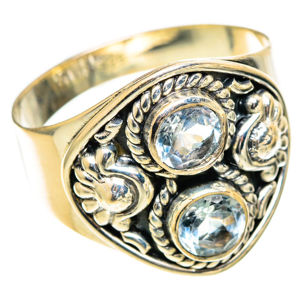 Blue Topaz Rings handcrafted by Ana Silver Co - RING109925 - Photo 2