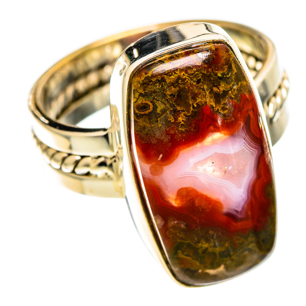 Moroccan Agate Rings handcrafted by Ana Silver Co - RING109939 - Photo 2