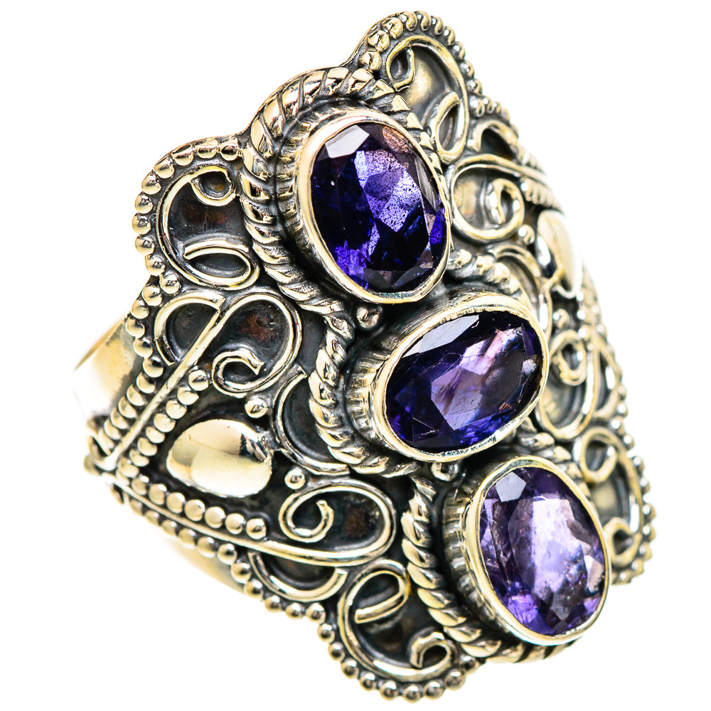 Violet Spinel Rings handcrafted by Ana Silver Co - RING109946 - Photo 2