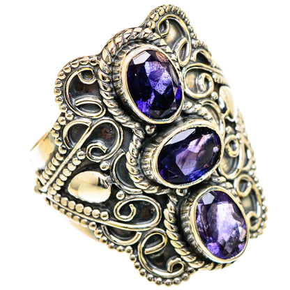 Violet Spinel Rings handcrafted by Ana Silver Co - RING109946 - Photo 2