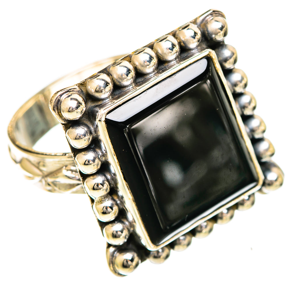 Black Onyx Rings handcrafted by Ana Silver Co - RING109949 - Photo 2