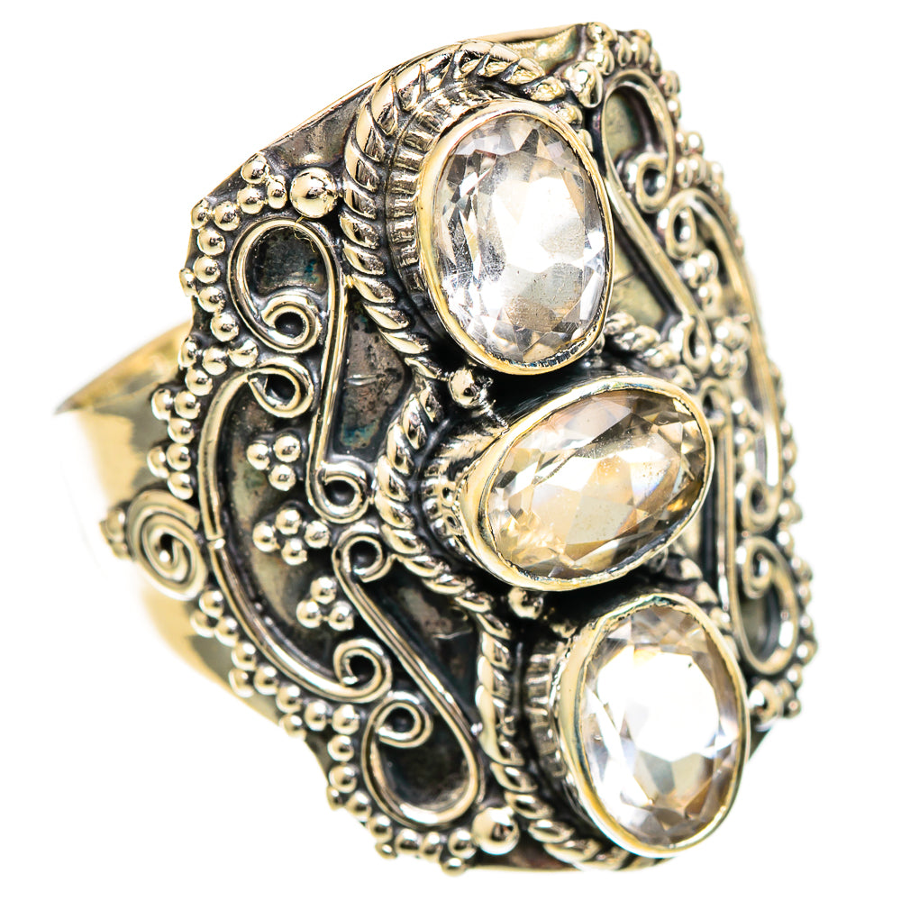 White Quartz Rings handcrafted by Ana Silver Co - RING109953 - Photo 2