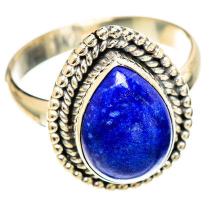 Lapis Lazuli Rings handcrafted by Ana Silver Co - RING109957 - Photo 2