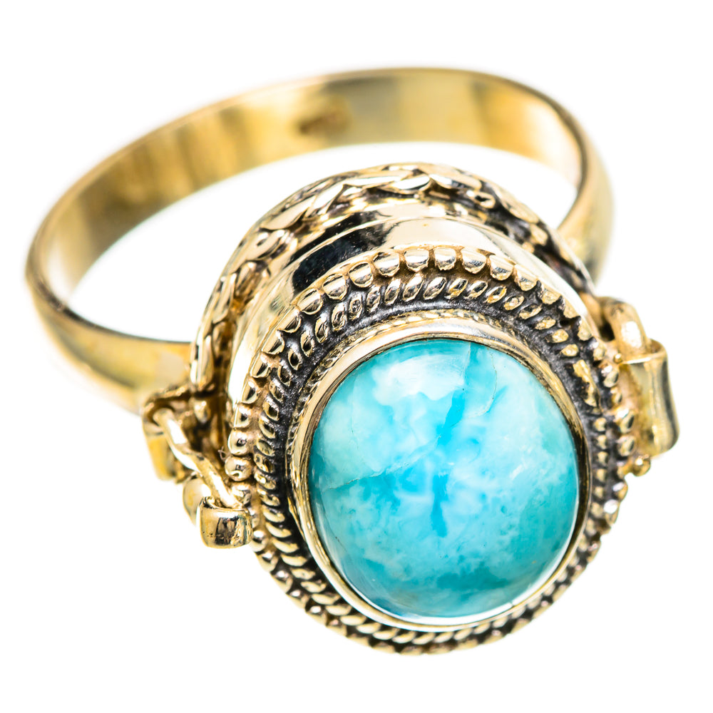 Larimar Rings handcrafted by Ana Silver Co - RING109958 - Photo 2