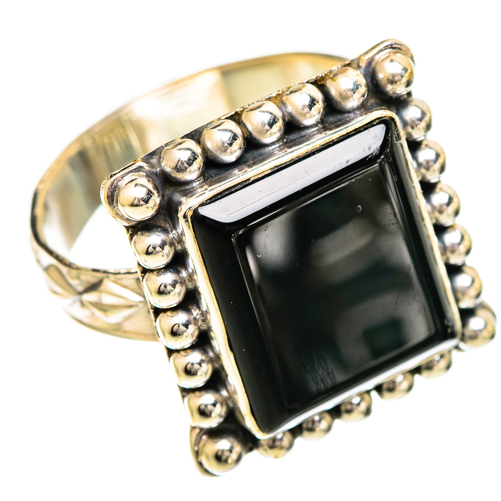 Black Onyx Rings handcrafted by Ana Silver Co - RING109972 - Photo 2