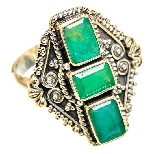 Emerald Rings handcrafted by Ana Silver Co - RING109987 - Photo 2