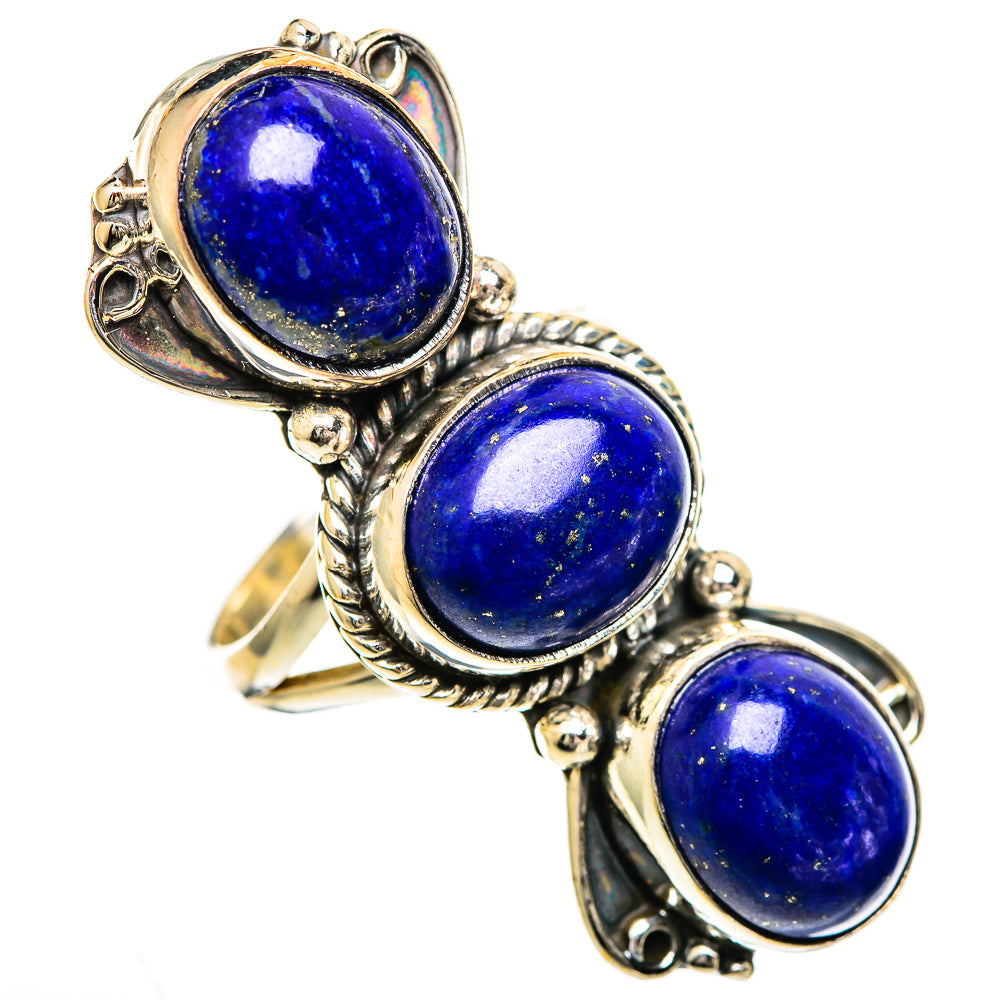 Lapis Lazuli Rings handcrafted by Ana Silver Co - RING110013 - Photo 2