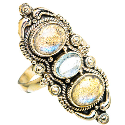 Labradorite Rings handcrafted by Ana Silver Co - RING110017 - Photo 2