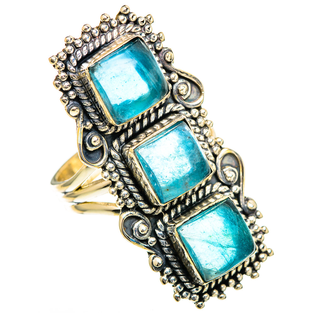 Apatite Rings handcrafted by Ana Silver Co - RING110018 - Photo 2