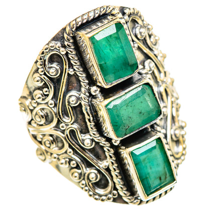 Emerald Rings handcrafted by Ana Silver Co - RING110026 - Photo 2
