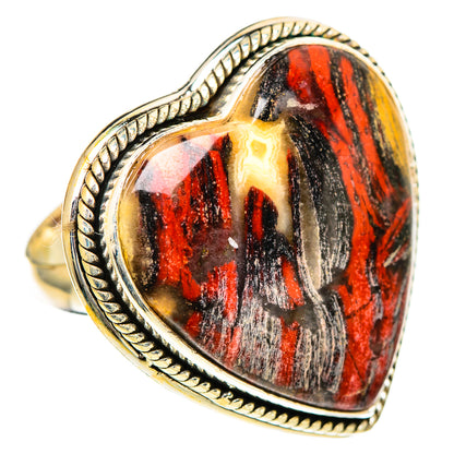 Red Jasper Rings handcrafted by Ana Silver Co - RING110031 - Photo 2