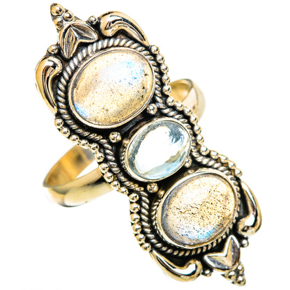 Labradorite Rings handcrafted by Ana Silver Co - RING110054 - Photo 2