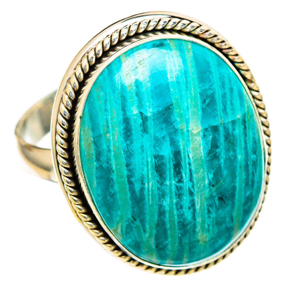 Amazonite Rings handcrafted by Ana Silver Co - RING110057 - Photo 2