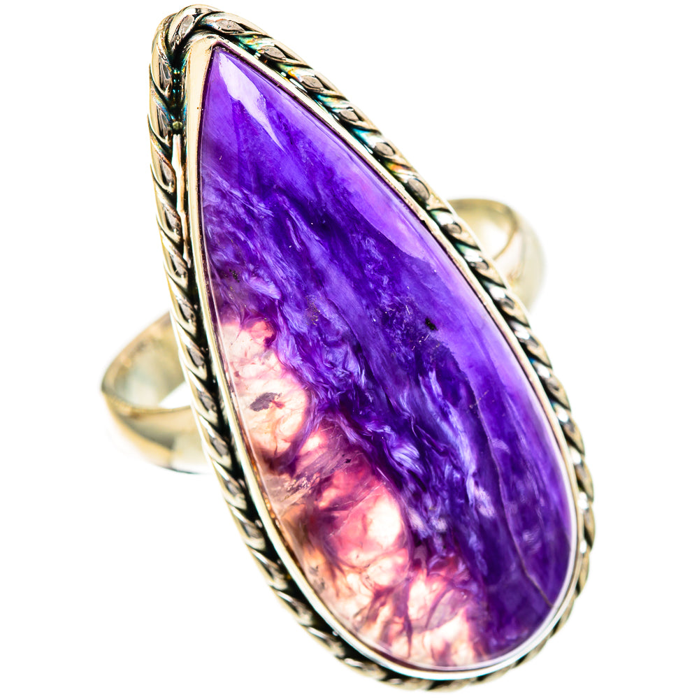 Charoite Rings handcrafted by Ana Silver Co - RING110068 - Photo 2
