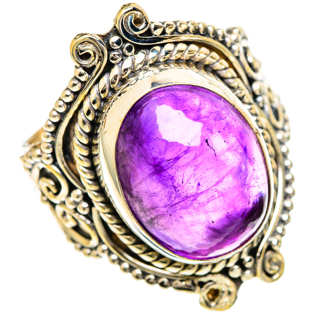 Amethyst Rings handcrafted by Ana Silver Co - RING110072 - Photo 2