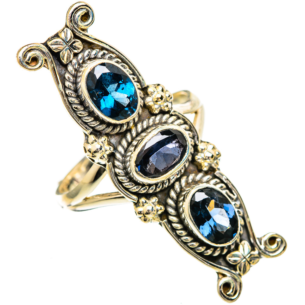 Blue Spinel Rings handcrafted by Ana Silver Co - RING110085 - Photo 2