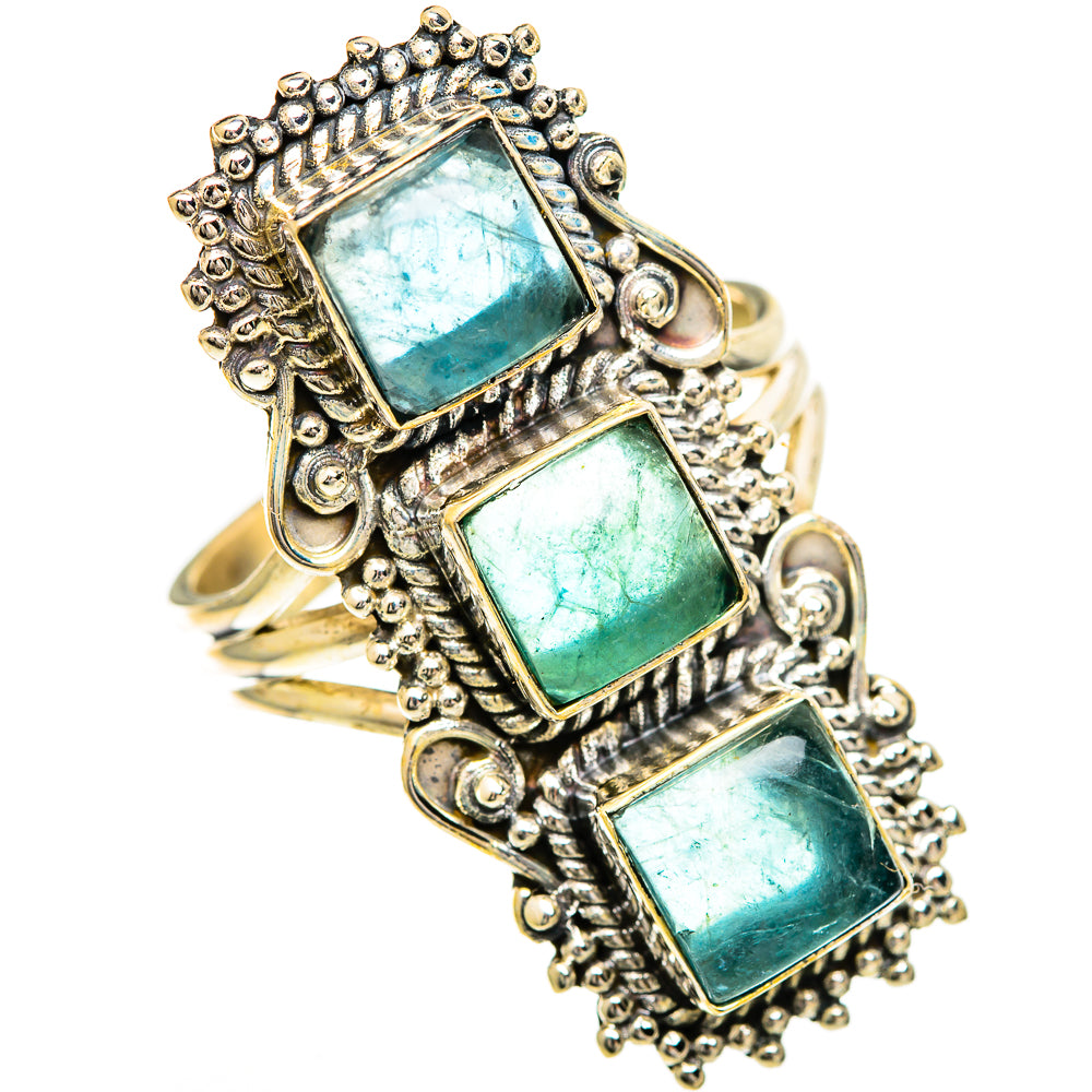 Apatite Rings handcrafted by Ana Silver Co - RING110087 - Photo 2
