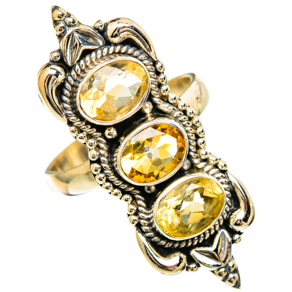 Citrine Rings handcrafted by Ana Silver Co - RING110105 - Photo 2