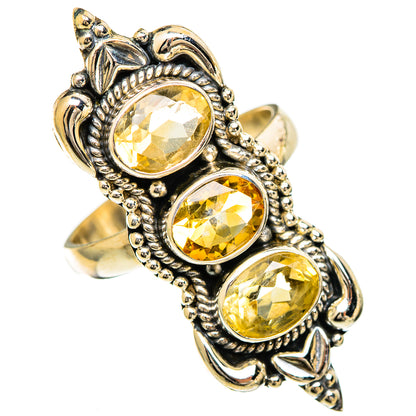 Citrine Rings handcrafted by Ana Silver Co - RING110105 - Photo 2