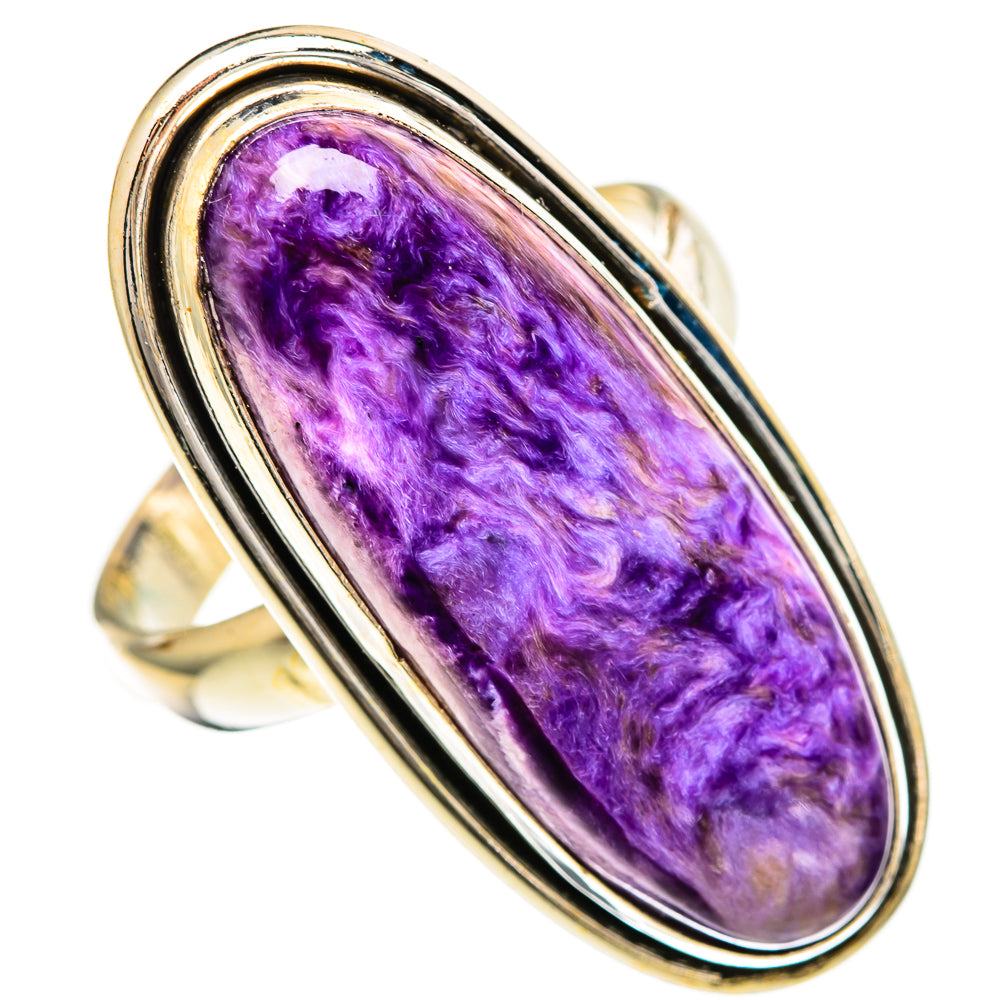Charoite Rings handcrafted by Ana Silver Co - RING110107 - Photo 2