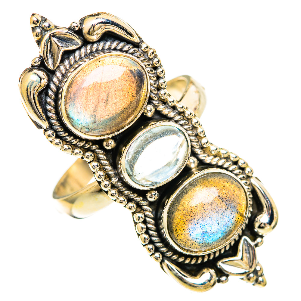 Labradorite Rings handcrafted by Ana Silver Co - RING110126 - Photo 2