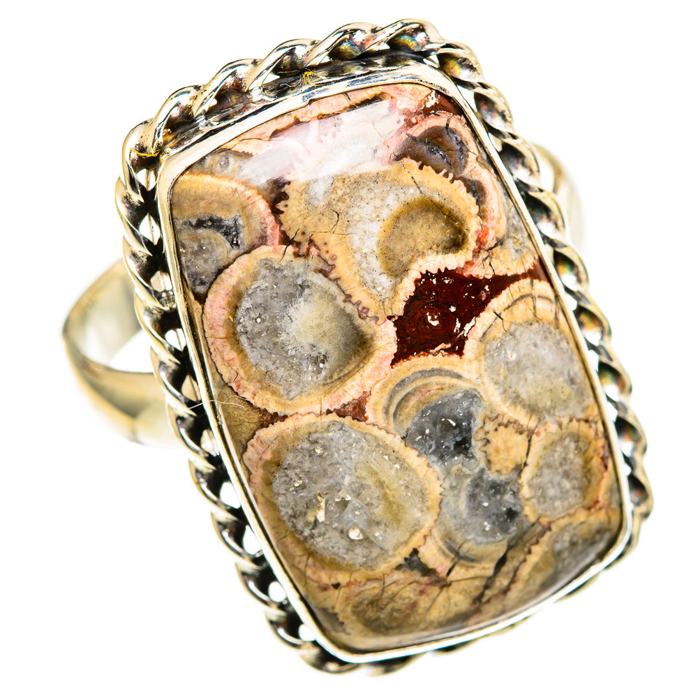 Mushroom Rhyolite Rings handcrafted by Ana Silver Co - RING110136 - Photo 2