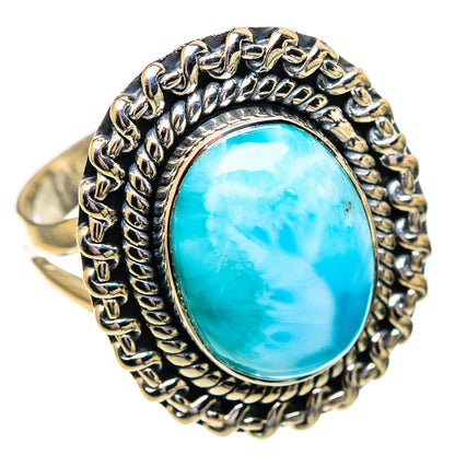 Larimar Rings handcrafted by Ana Silver Co - RING110149 - Photo 2