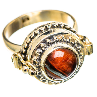 Red Tiger Eye Rings handcrafted by Ana Silver Co - RING110155 - Photo 2