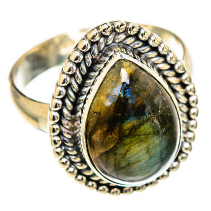 Labradorite Rings handcrafted by Ana Silver Co - RING110174 - Photo 2