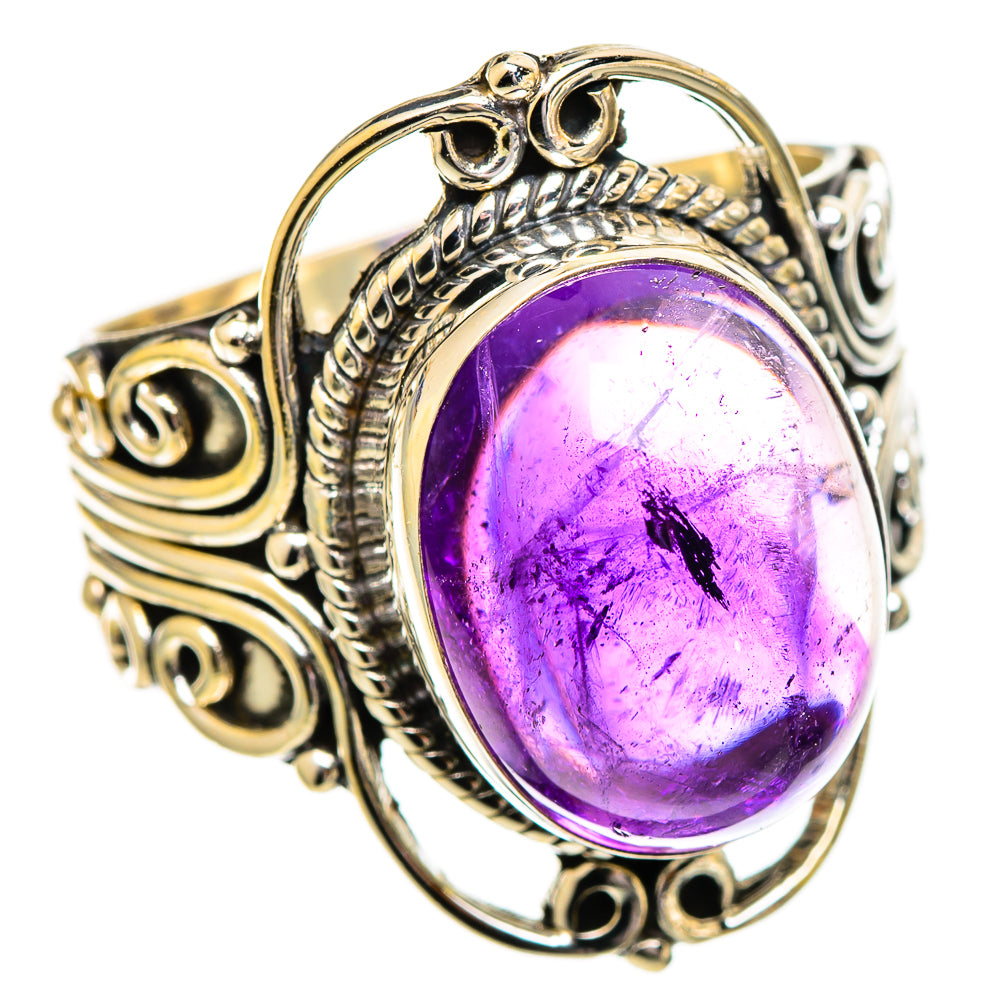 Amethyst Rings handcrafted by Ana Silver Co - RING110192 - Photo 2