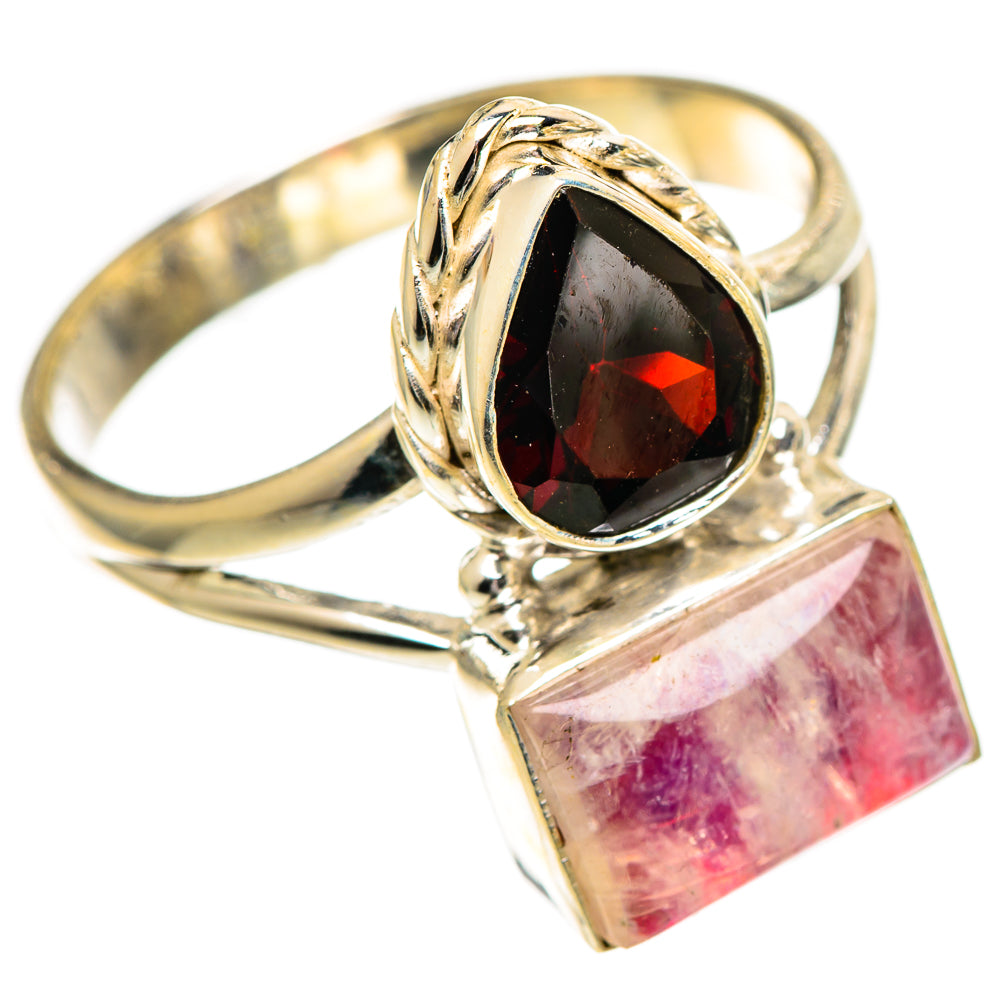 Pink Moonstone Rings handcrafted by Ana Silver Co - RING110201 - Photo 2